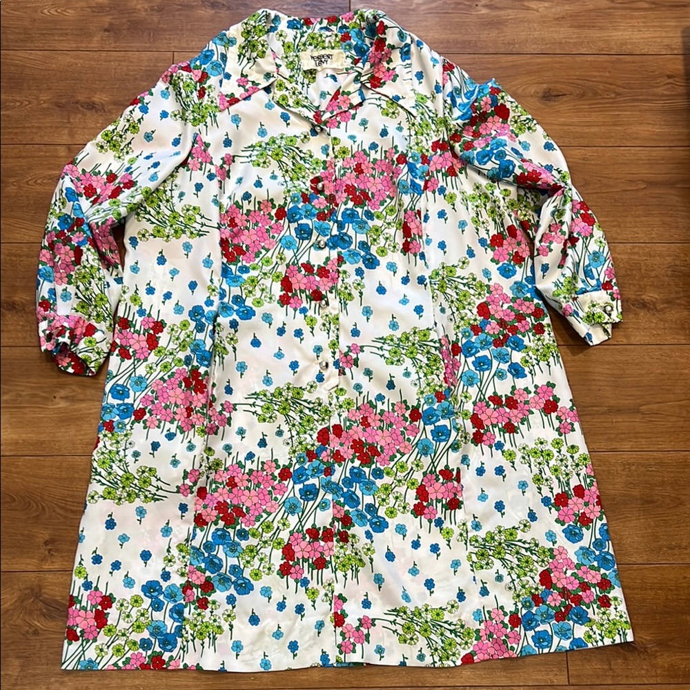 Vintage Herbert Levy Floral 60’s/70’s Dress